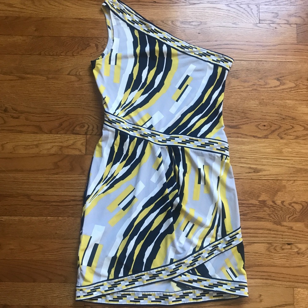 BCBG MaxAzria One Shoulder Dress